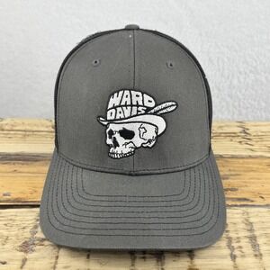 Richardson Ward Davis Hat Mens One Size Style 112 Trucker Snapback Mesh Gray